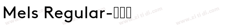 Mels Regular字体转换
